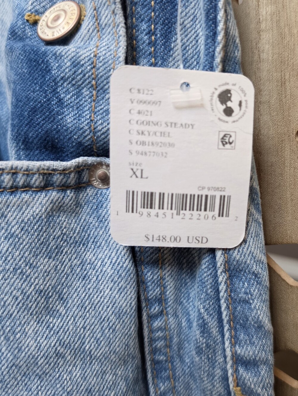 NWT We The Free Good Luck Barrel Overalls ~ Going Steady XL - Picture 4 of 14